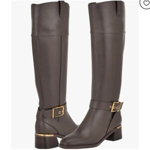 Guess Women's EVEDA Knee High Boot, Coffee 200, 8.5
